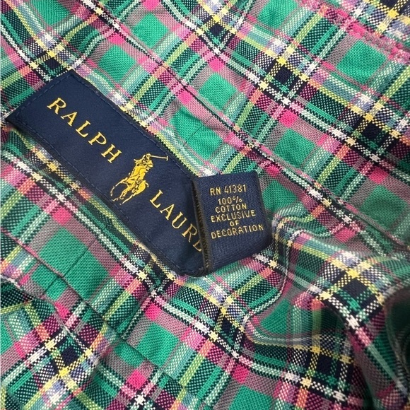 Ralph Lauren Plaid Button Down Long Sleeve Shirt Size XXL - Picture 4 of 7